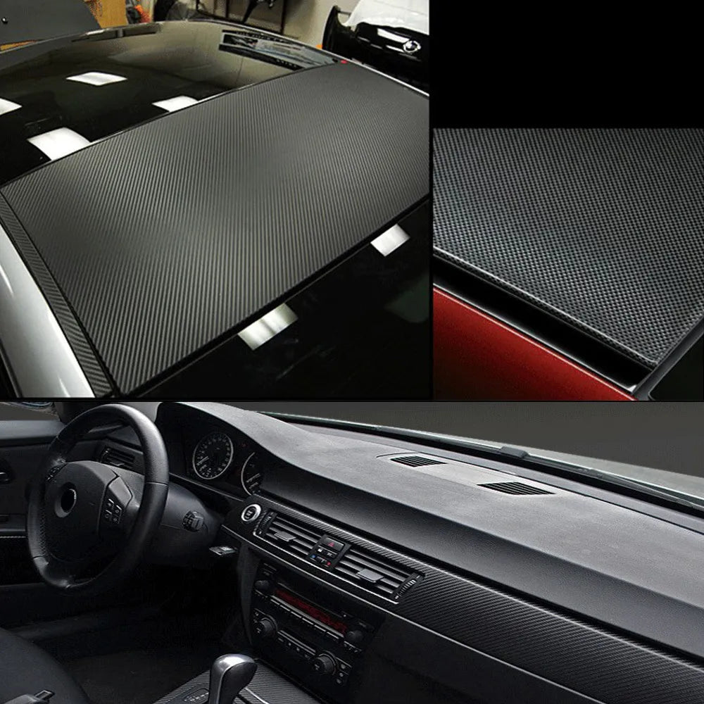 2D 3D 4D 5D 6D Carbon Fiber Vinyl Wrap Film  Waterproof Car Stickers Console Computer Laptop Skin Auto Motorcycle Accessories - AUTO FLOW ZONE 