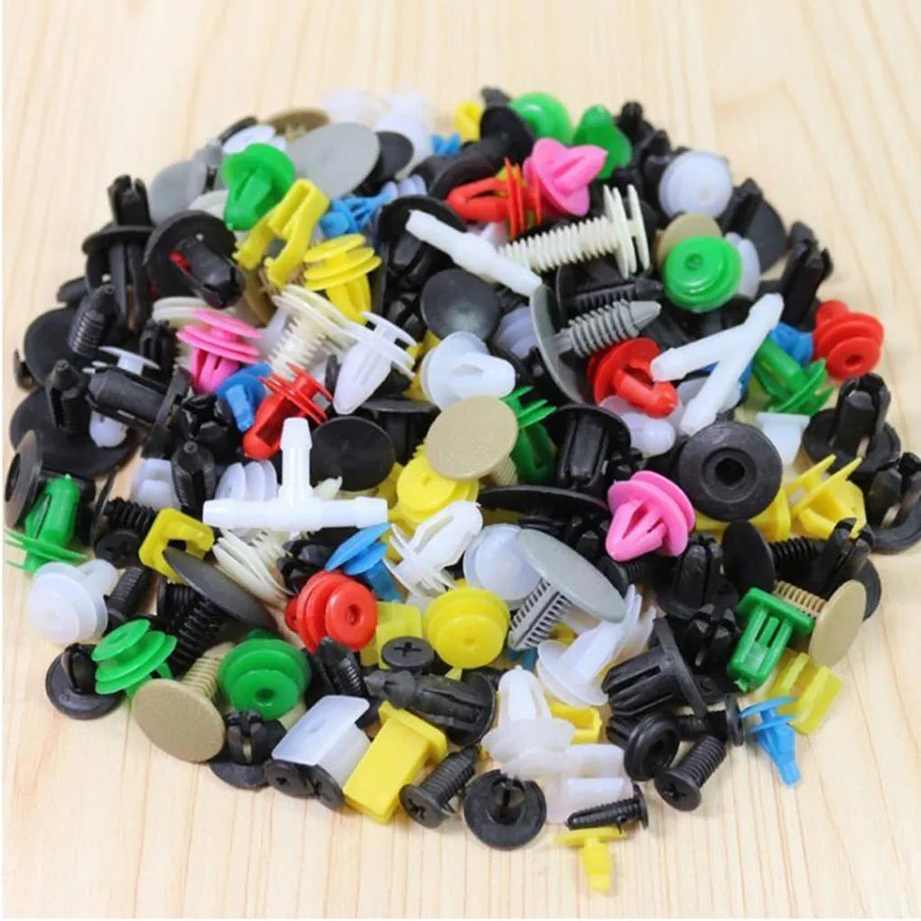 100/50 Pcs Car Clips Fastener Screws Bumper Interior Decoration Auto Plastic Random Mixing Universal Plastic - AUTO FLOW ZONE 