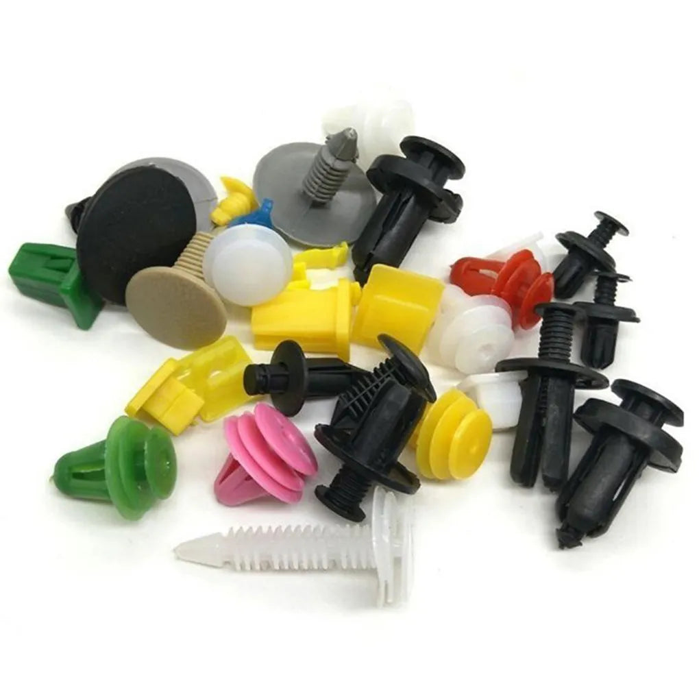 100/50 Pcs Car Clips Fastener Screws Bumper Interior Decoration Auto Plastic Random Mixing Universal Plastic - AUTO FLOW ZONE 