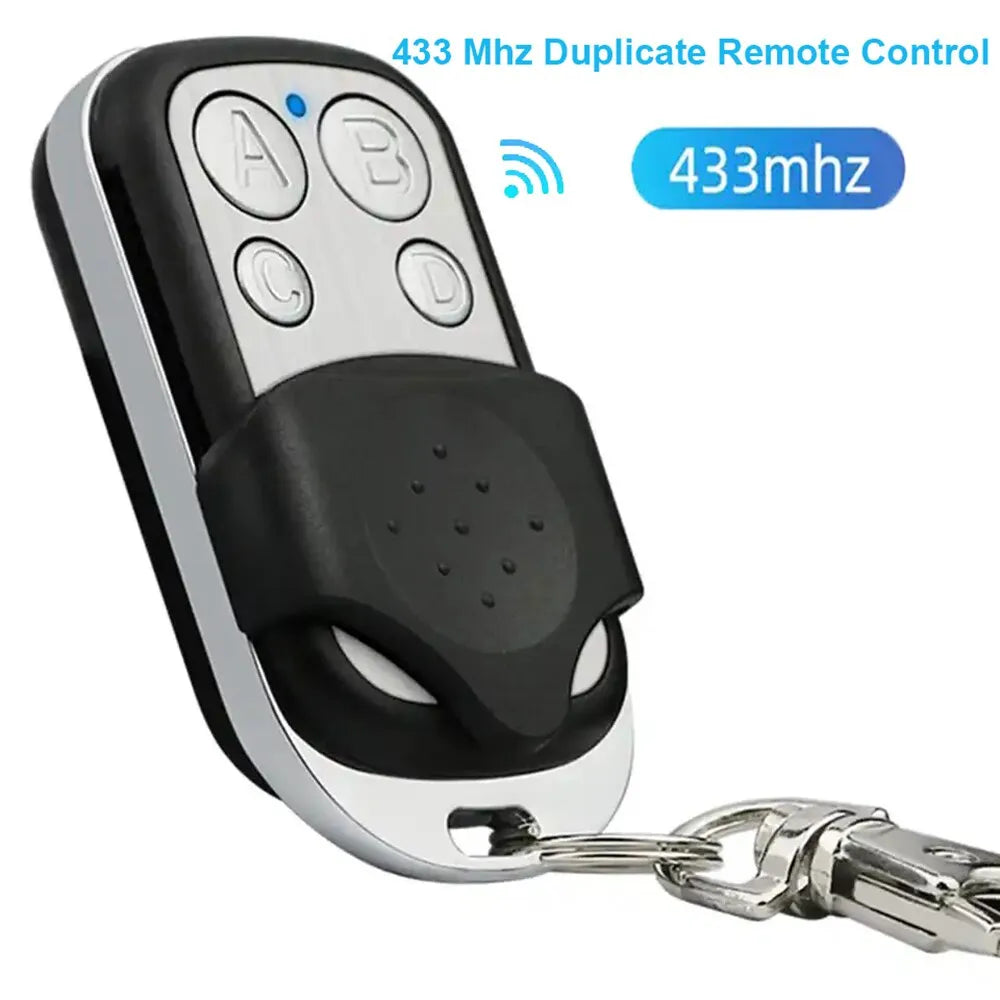 Metal Push Button Remote Control Transmitter ABCD / Lock Unlock 4Button 433MHz Universal 4 Buttons Garage Door Opener Remote - AUTO FLOW ZONE 