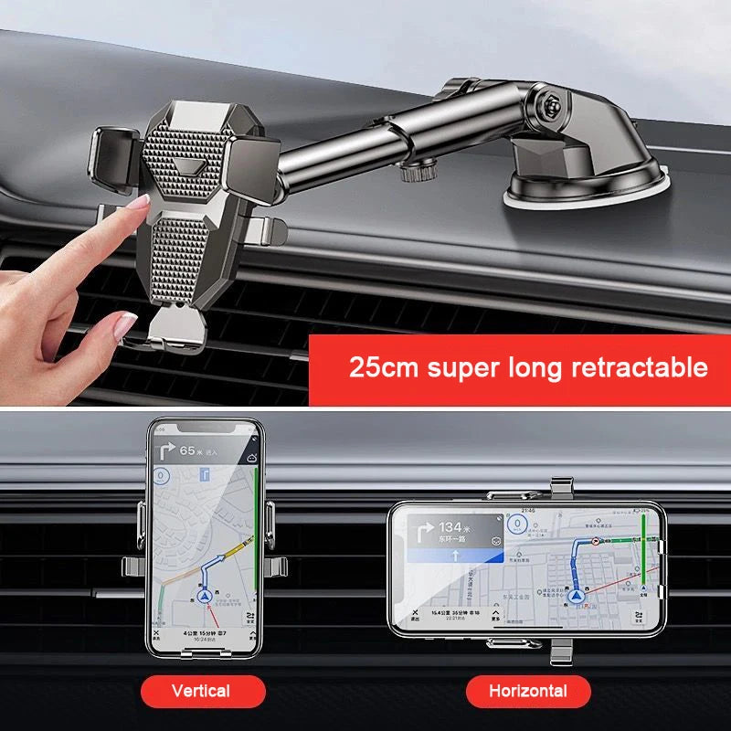 2023 NEW Universal Sucker Car Phone Holder 360° Windshield Car Dashboard Mobile Cell Support Bracket for 4.0-7 Inch Smartphones - AUTO FLOW ZONE 