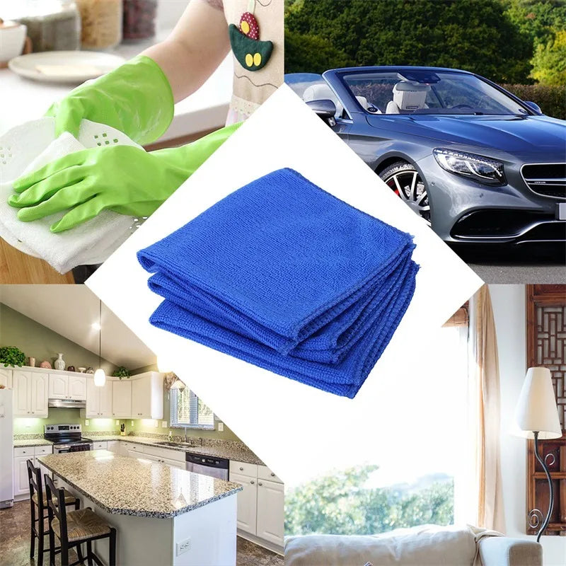 1-20Pcs Microfiber Towels Car Wash Drying Cloth Towel Household Cleaning Cloths Auto Detailing Polishing Cloth Home Clean Tools - AUTO FLOW ZONE 