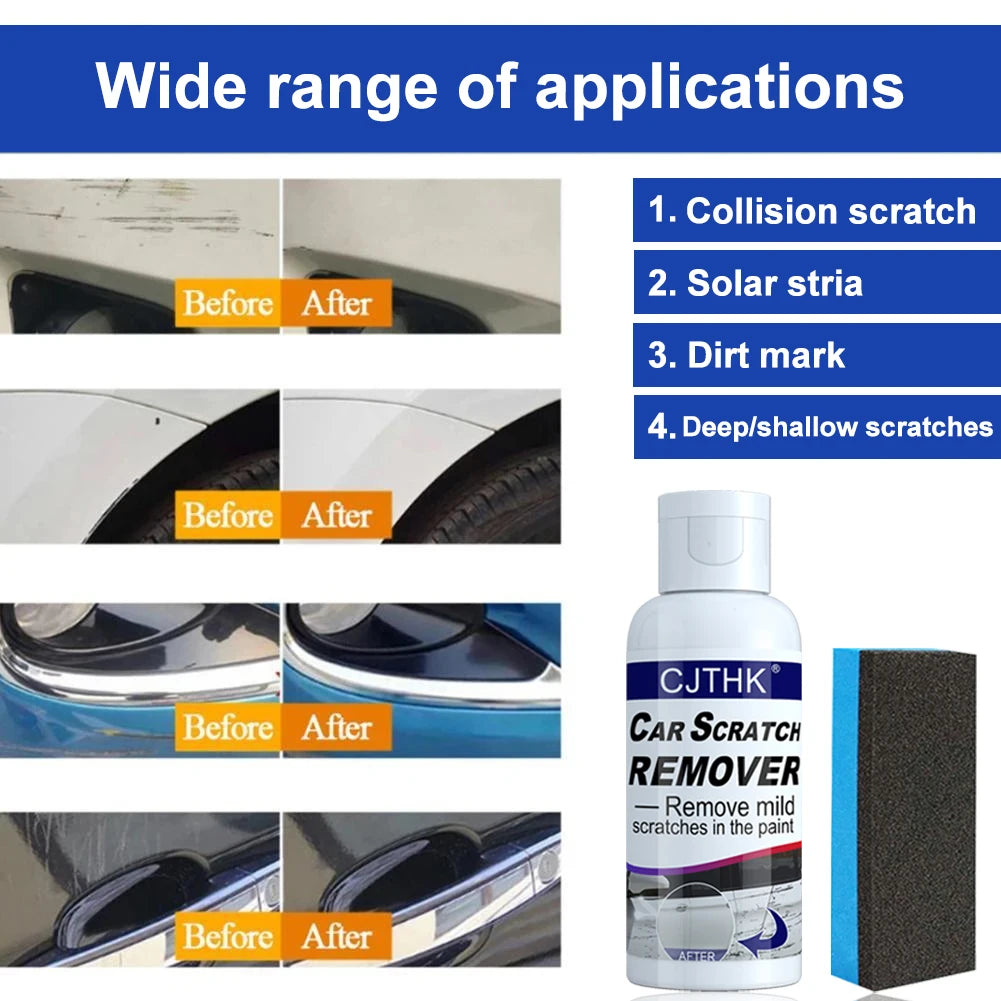 Car Scratch Remover Paint Care Tools Auto Swirl Remover Scratches Repair Polishing Auto Body Grinding Compound Anti Scratch Wax - AUTO FLOW ZONE 