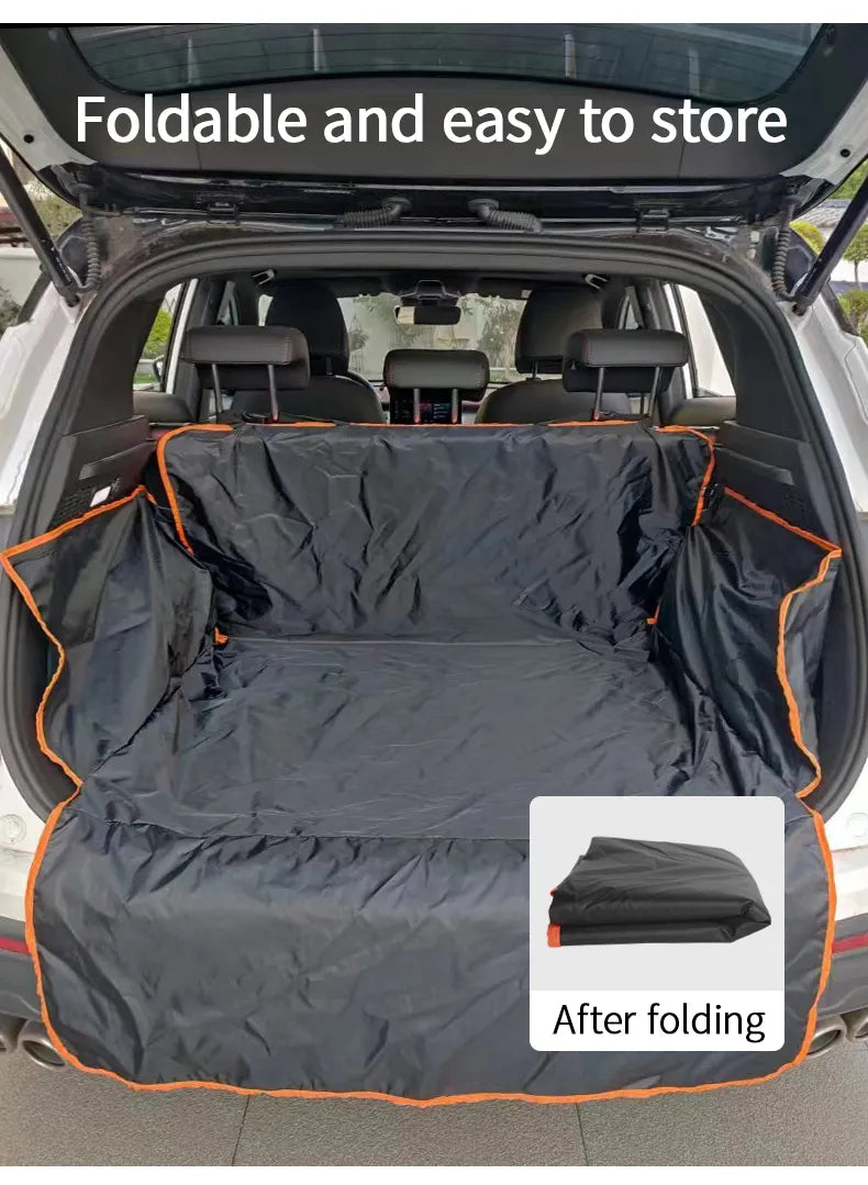 SUV Cargo Liner - Waterproof Trunk Seat Cover for Back Cargo Area, Universal Fit - AUTO FLOW ZONE 