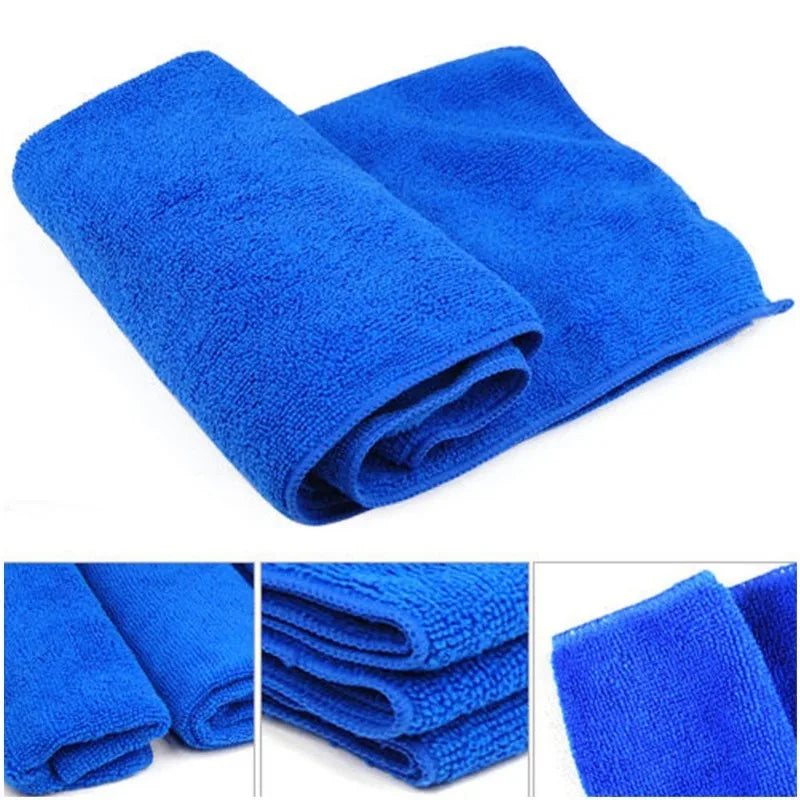 1-20Pcs Microfiber Towels Car Wash Drying Cloth Towel Household Cleaning Cloths Auto Detailing Polishing Cloth Home Clean Tools - AUTO FLOW ZONE 